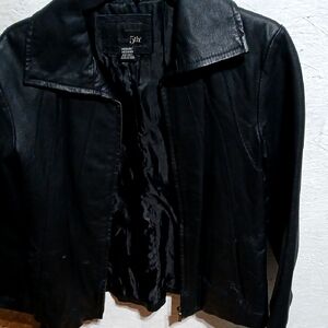 5th & Ocean Black Leather Jacket